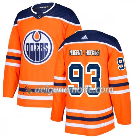 Herren Eishockey Edmonton Oilers Trikot Ryan Nugent-Hopkins 93 Adidas 2017-2018 Orange Authentic